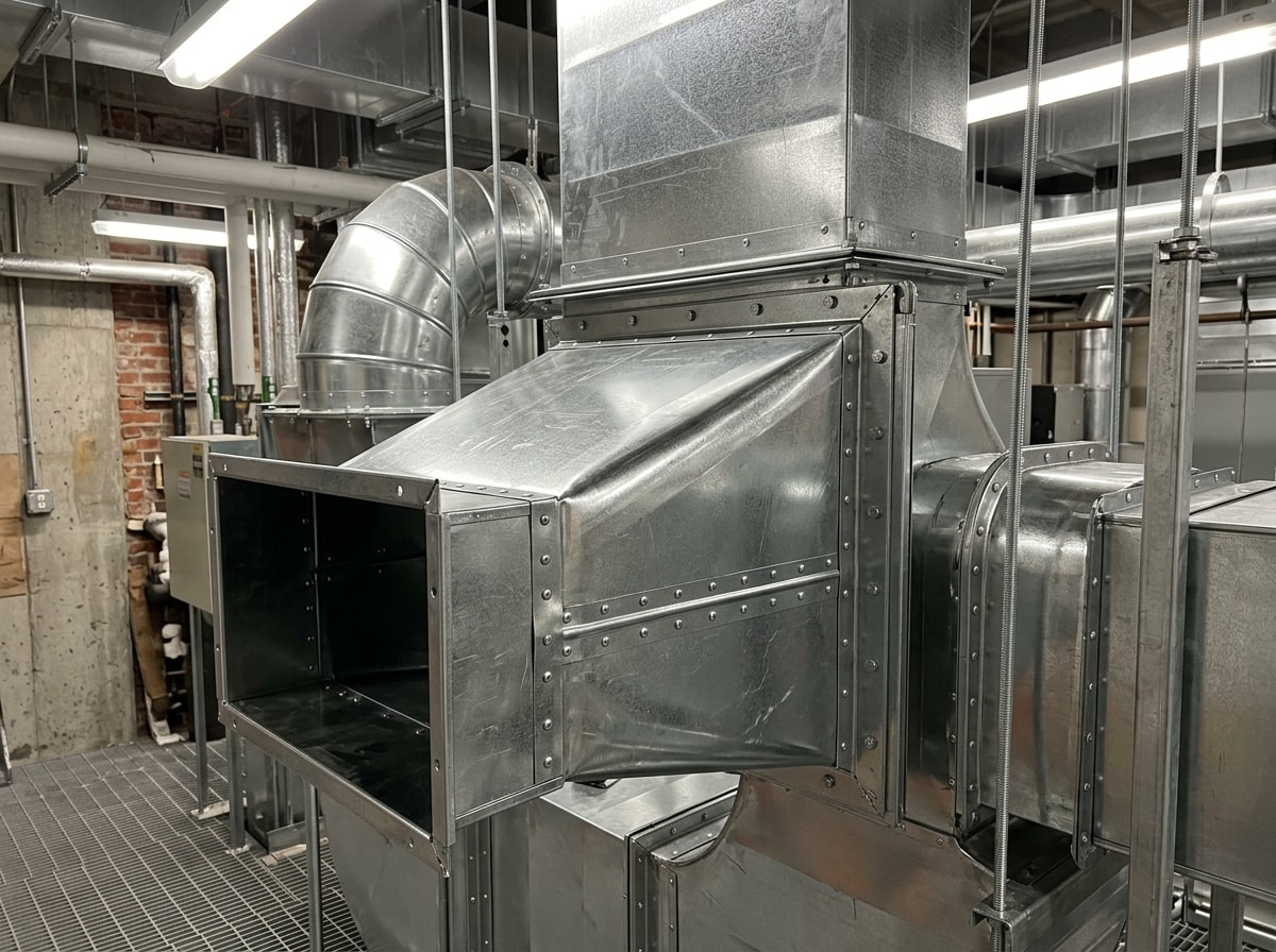 Fabricated commercial ductwork and custom sheet metal HVAC components