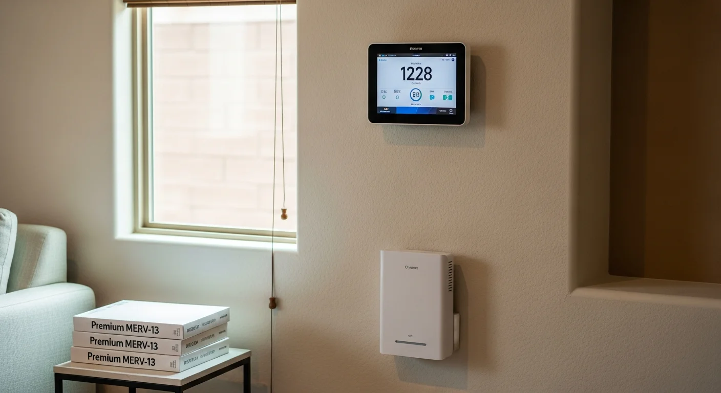Air quality testing equipment in home