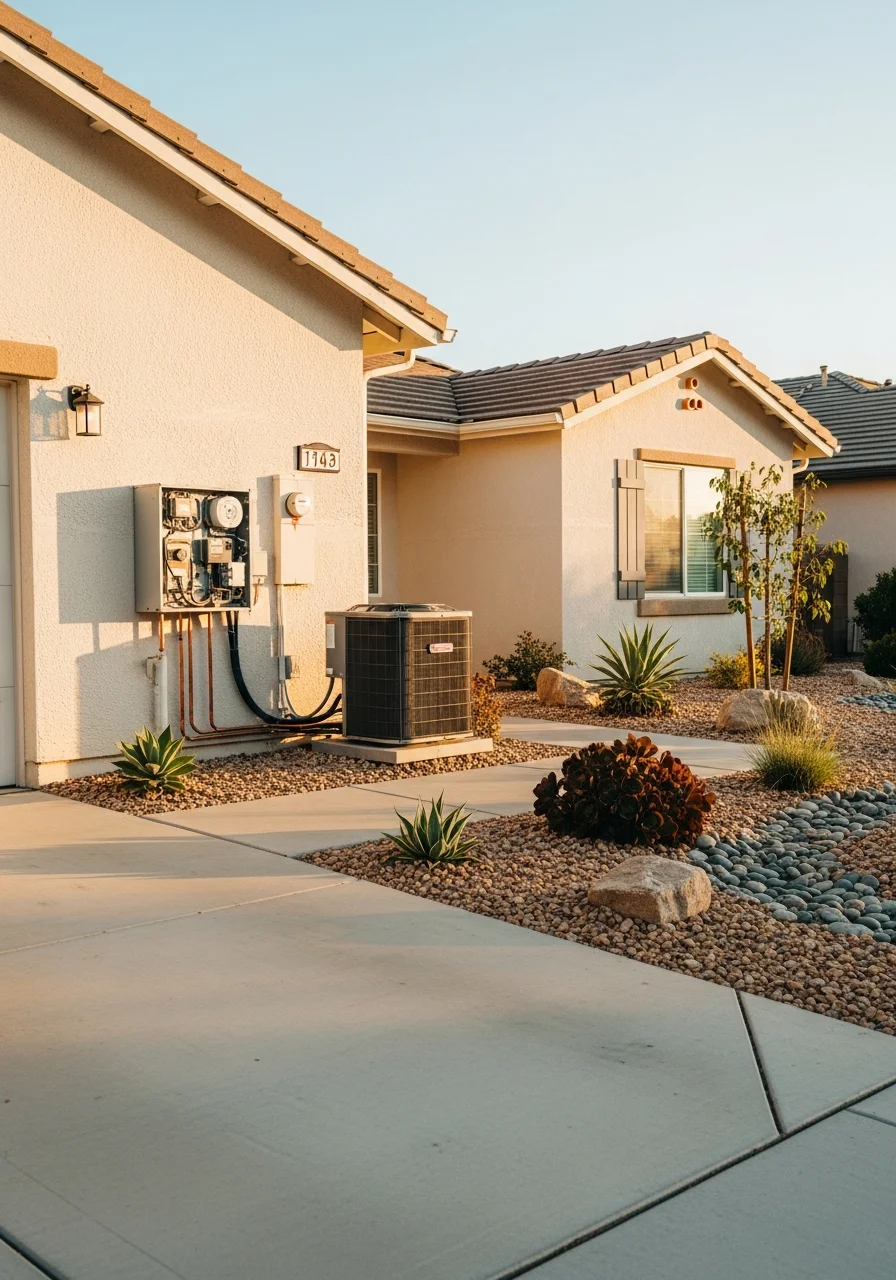 Hemet home exterior with typical valley-area architecture and landscaping.